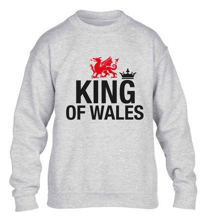 King of Wales children's grey sweater 12-13 Years