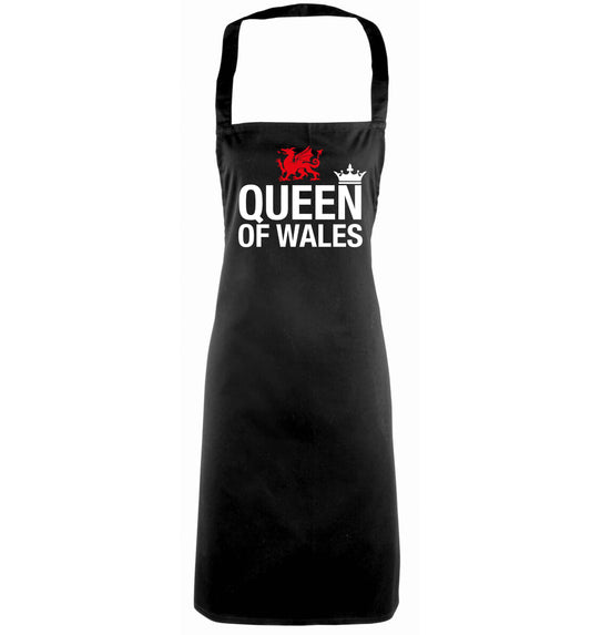 Queen of Wales black apron