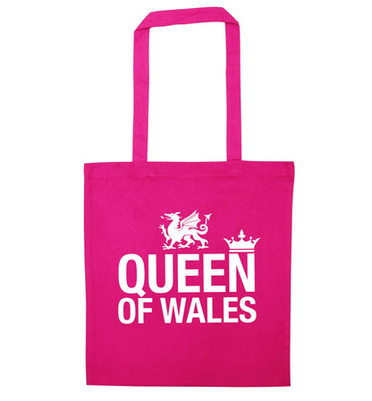 Queen of Wales pink tote bag