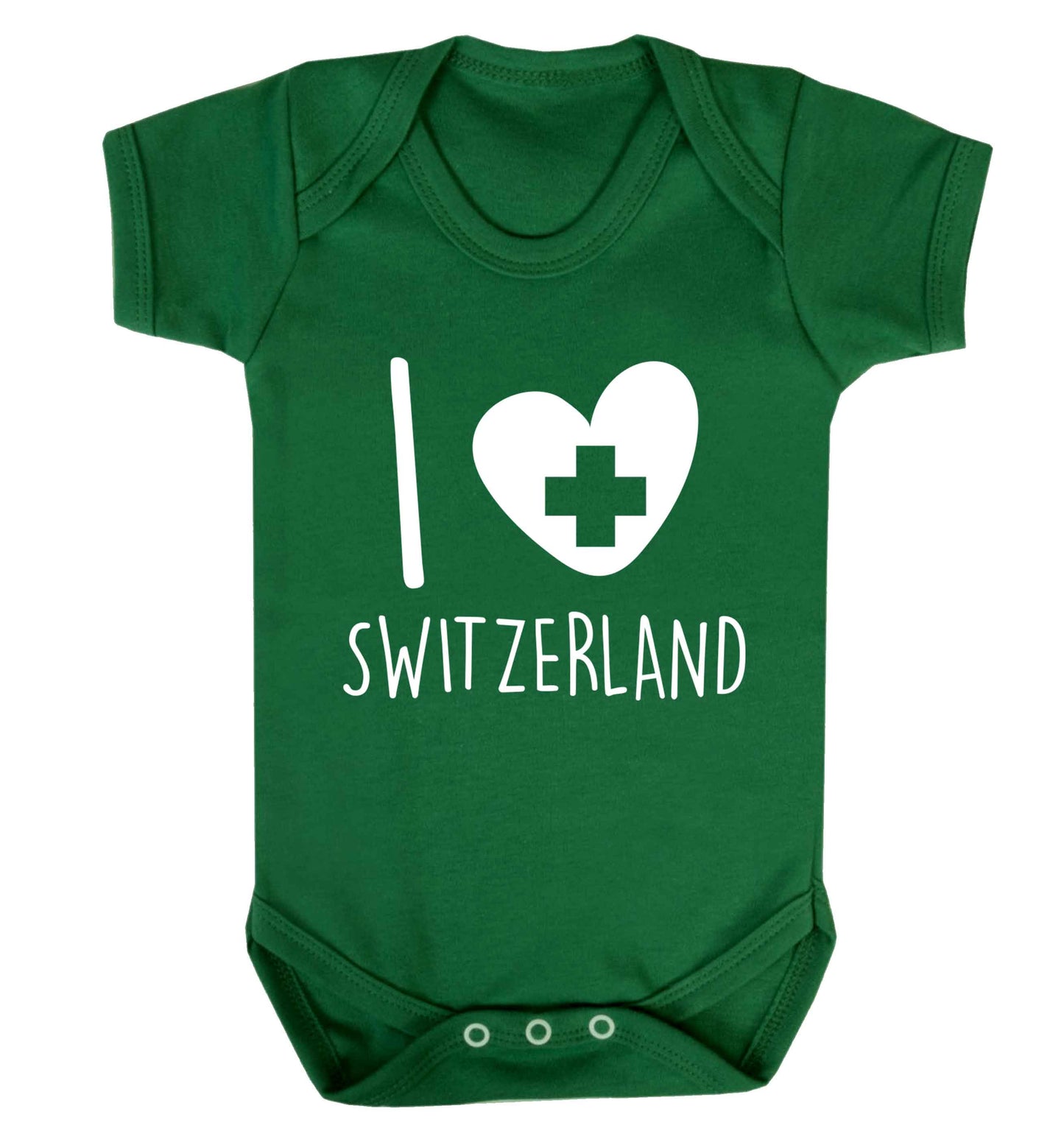 I love switzerland Baby Vest green 18-24 months
