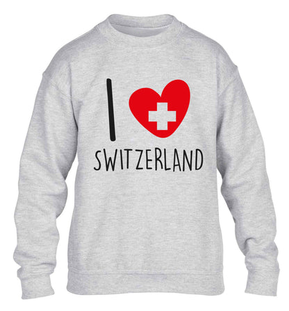 I love switzerland children's grey sweater 12-13 Years