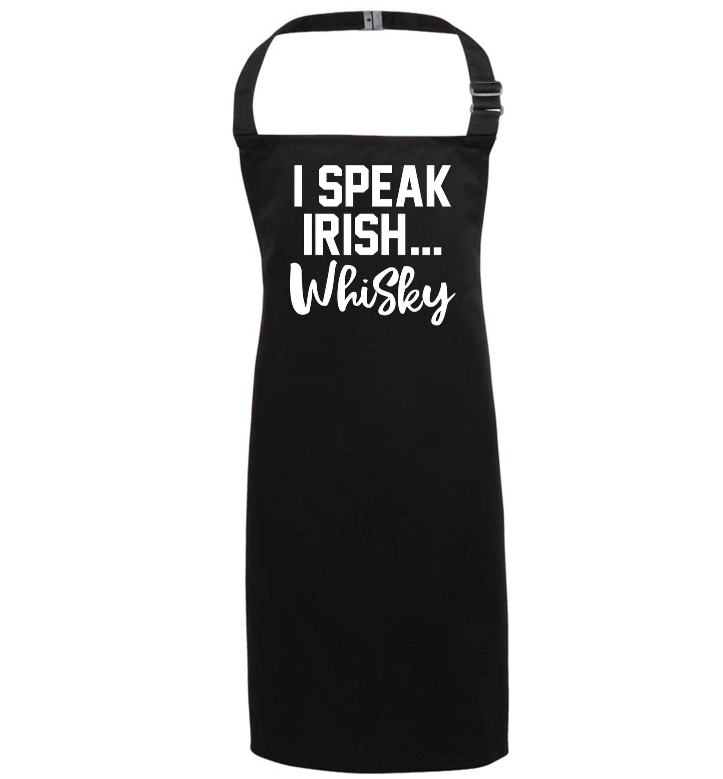I speak Irish whisky black apron 7-10 years
