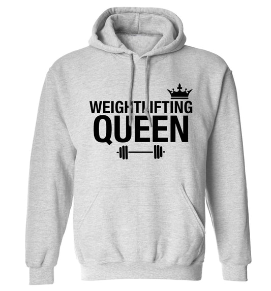 Weightlifting Queen adults unisex grey hoodie 2XL