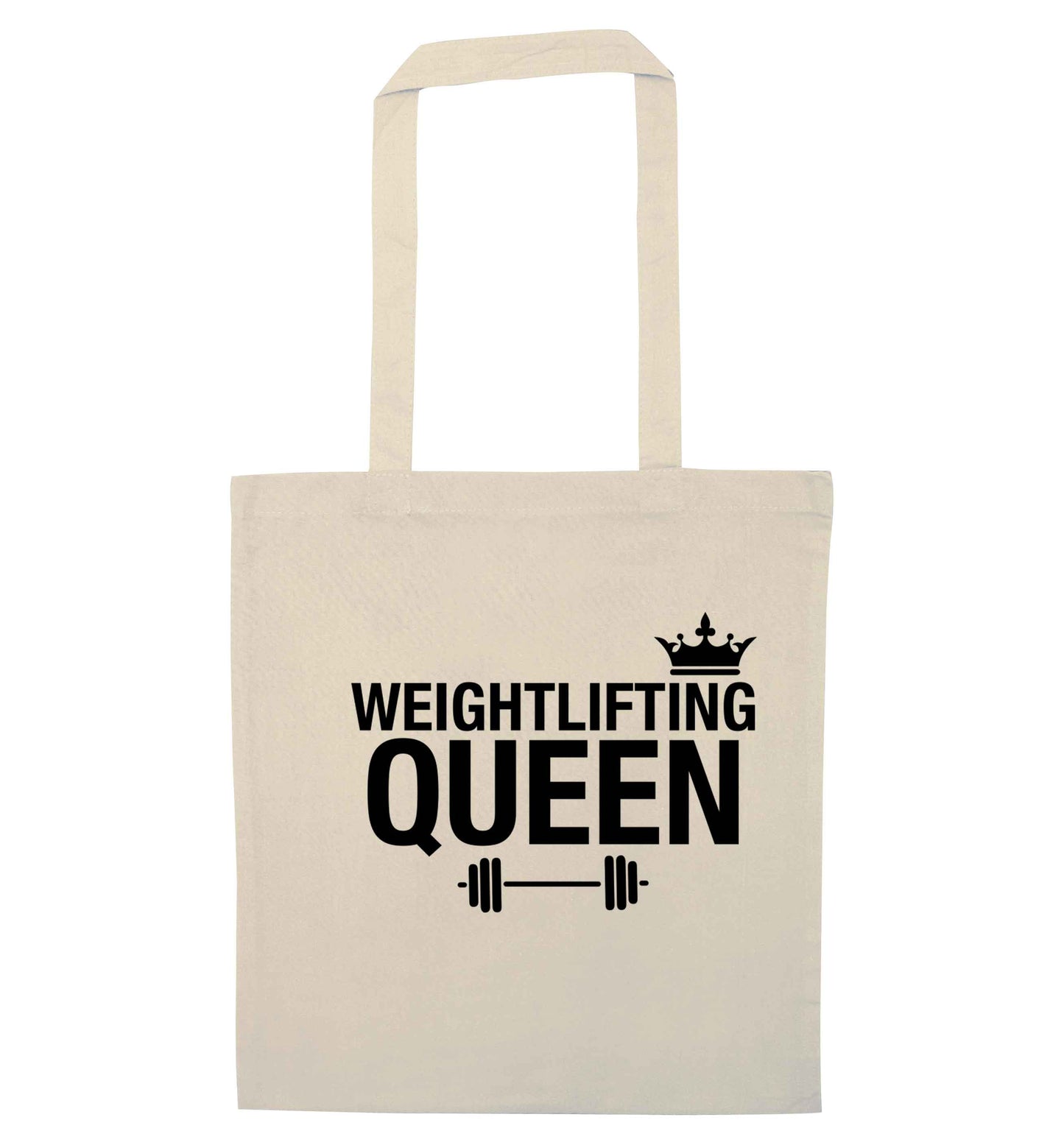 Weightlifting Queen natural tote bag