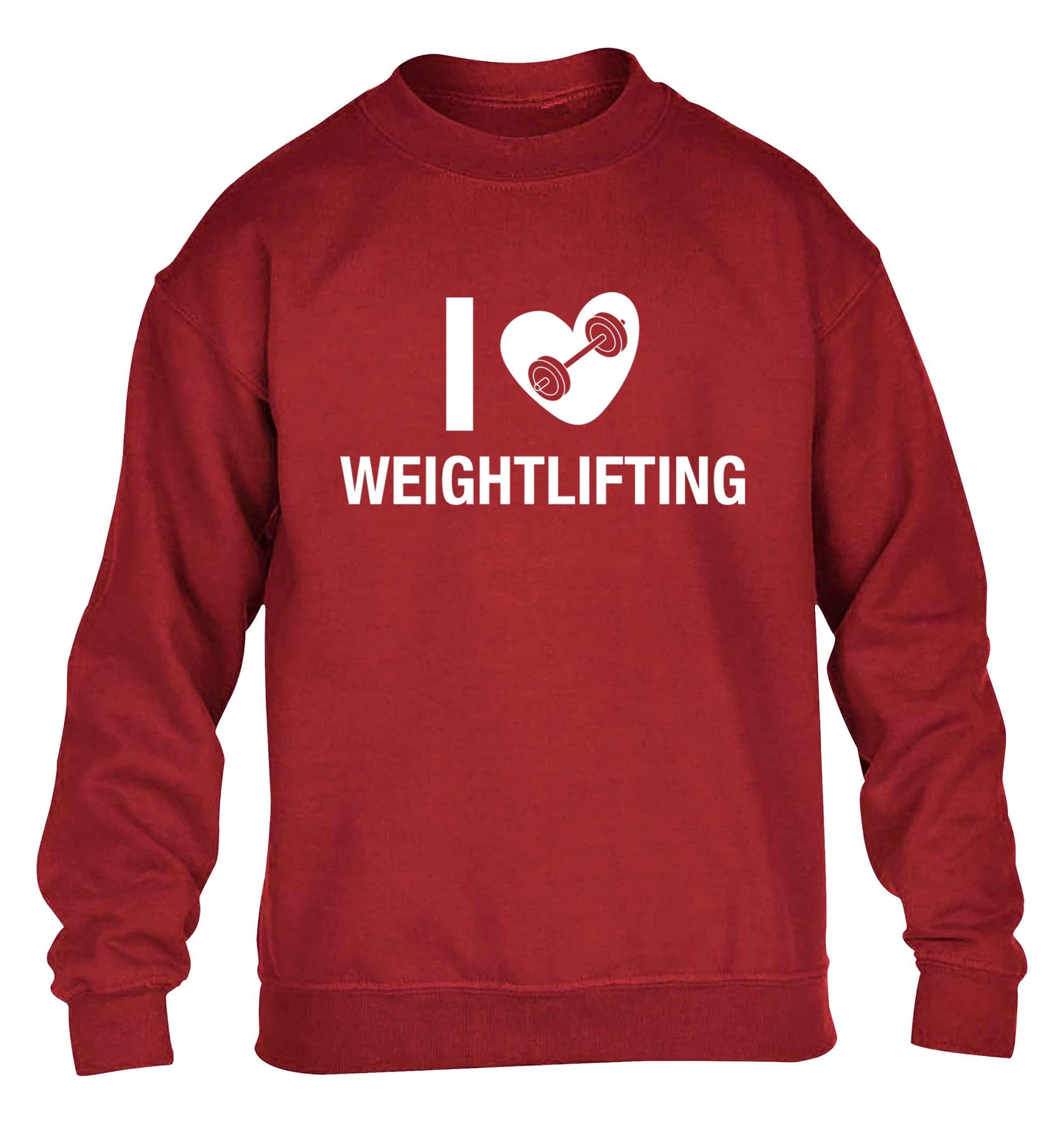 I love weightlifting children's grey sweater 12-13 Years