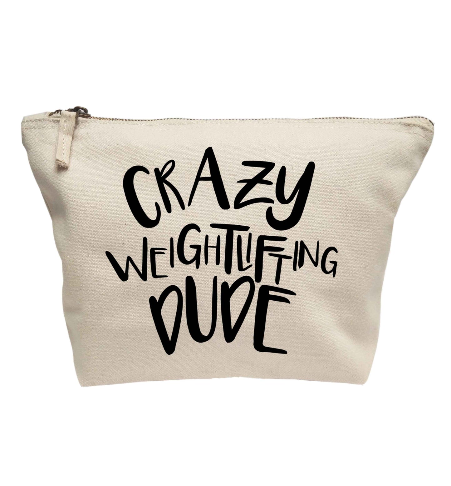 Crazy weightlifting dude | makeup / wash bag