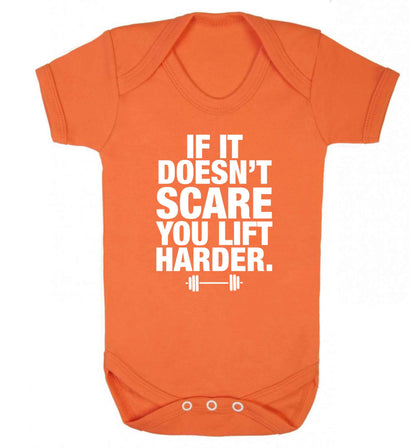 If it doesnt' scare you lift harder Baby Vest orange 18-24 months