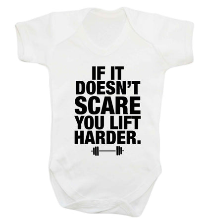 If it doesnt' scare you lift harder Baby Vest white 18-24 months