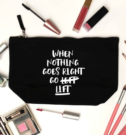 When nothing goes right go lift black makeup bag