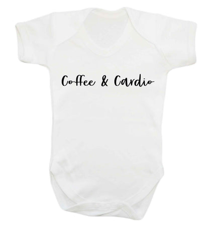 Coffee and cardio Baby Vest white 18-24 months