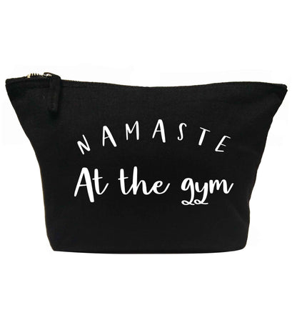 Namaste at the gym | makeup / wash bag