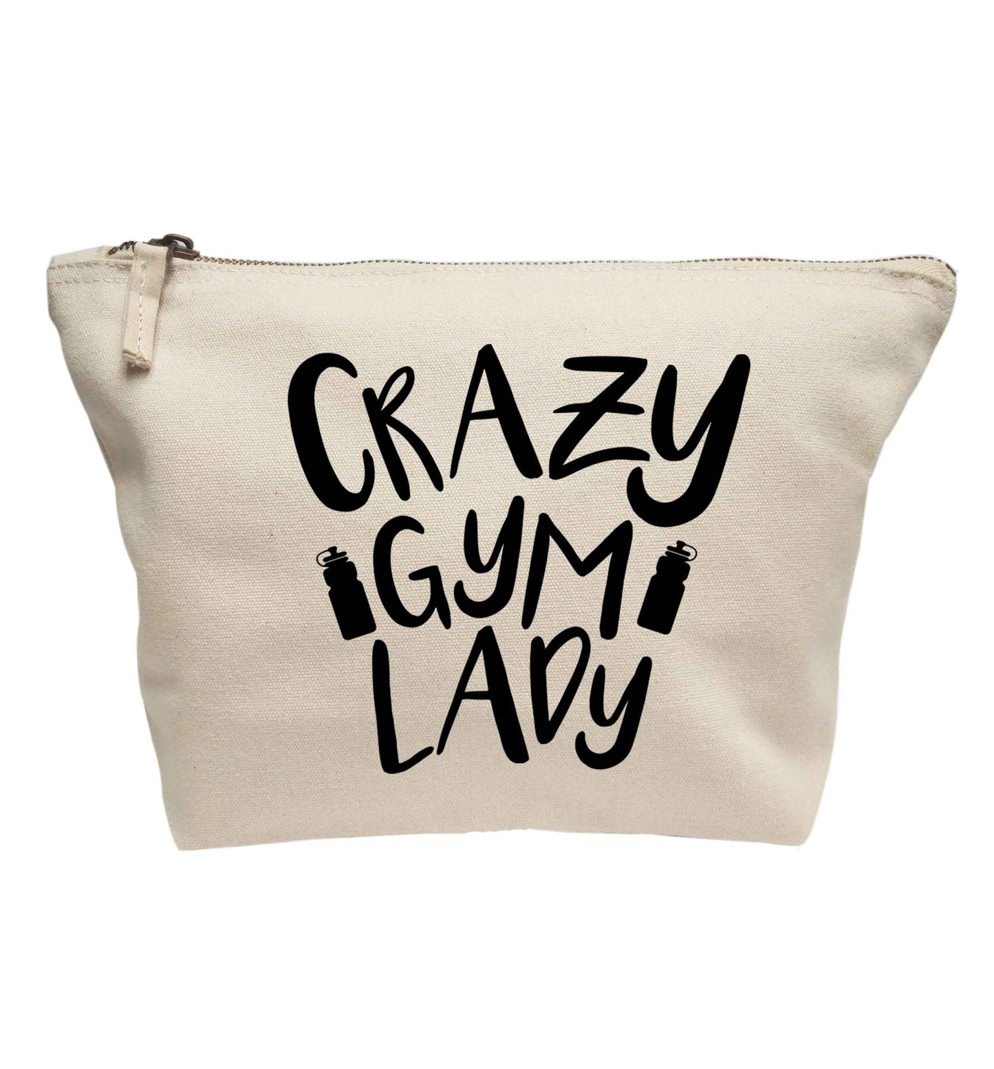 Crazy gym lady | makeup / wash bag