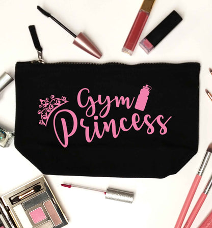 Gym princess black makeup bag