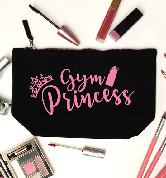 Gym princess black makeup bag