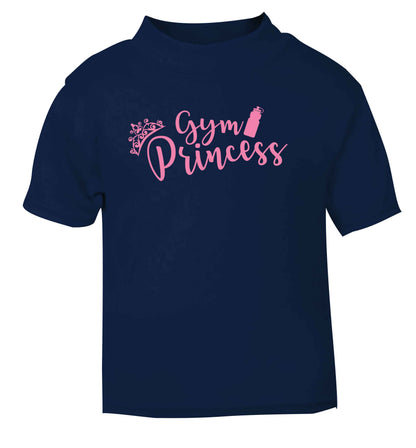 Gym princess navy Baby Toddler Tshirt 2 Years