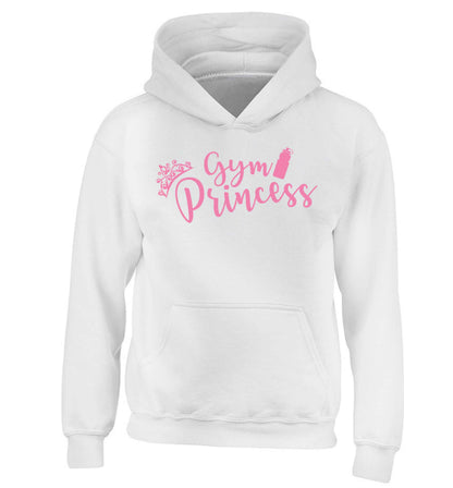 Gym princess children's white hoodie 12-13 Years