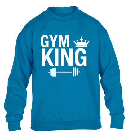 Gym king children's blue sweater 12-13 Years