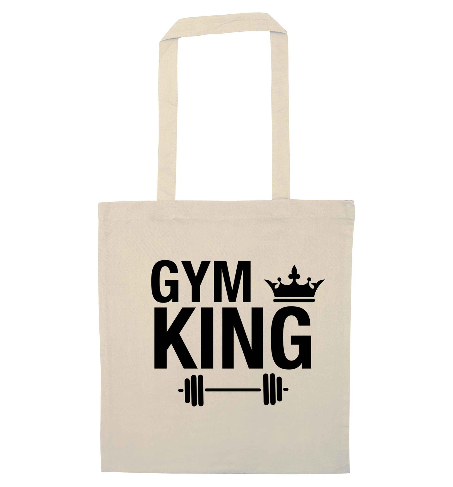 Gym king natural tote bag
