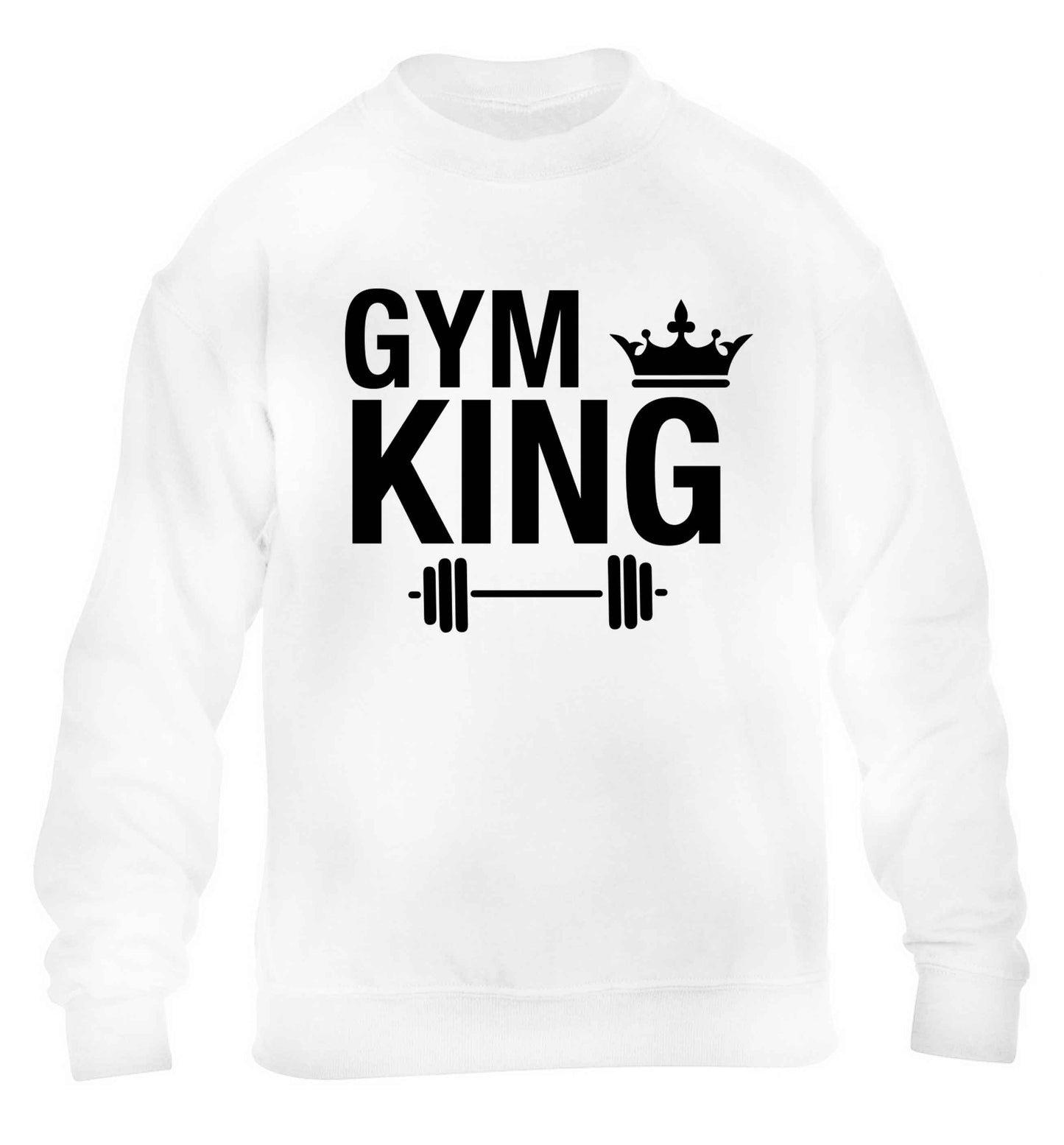 Gym king children's white sweater 12-13 Years