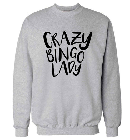Crazy bingo lady Adult's unisex grey Sweater 2XL