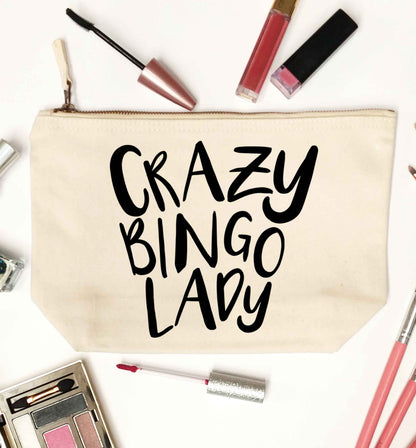 Crazy bingo lady natural makeup bag