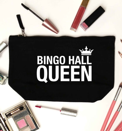 Bingo hall queen black makeup bag