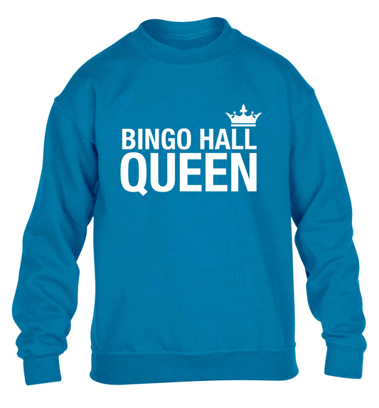 Bingo hall queen children's blue sweater 12-13 Years