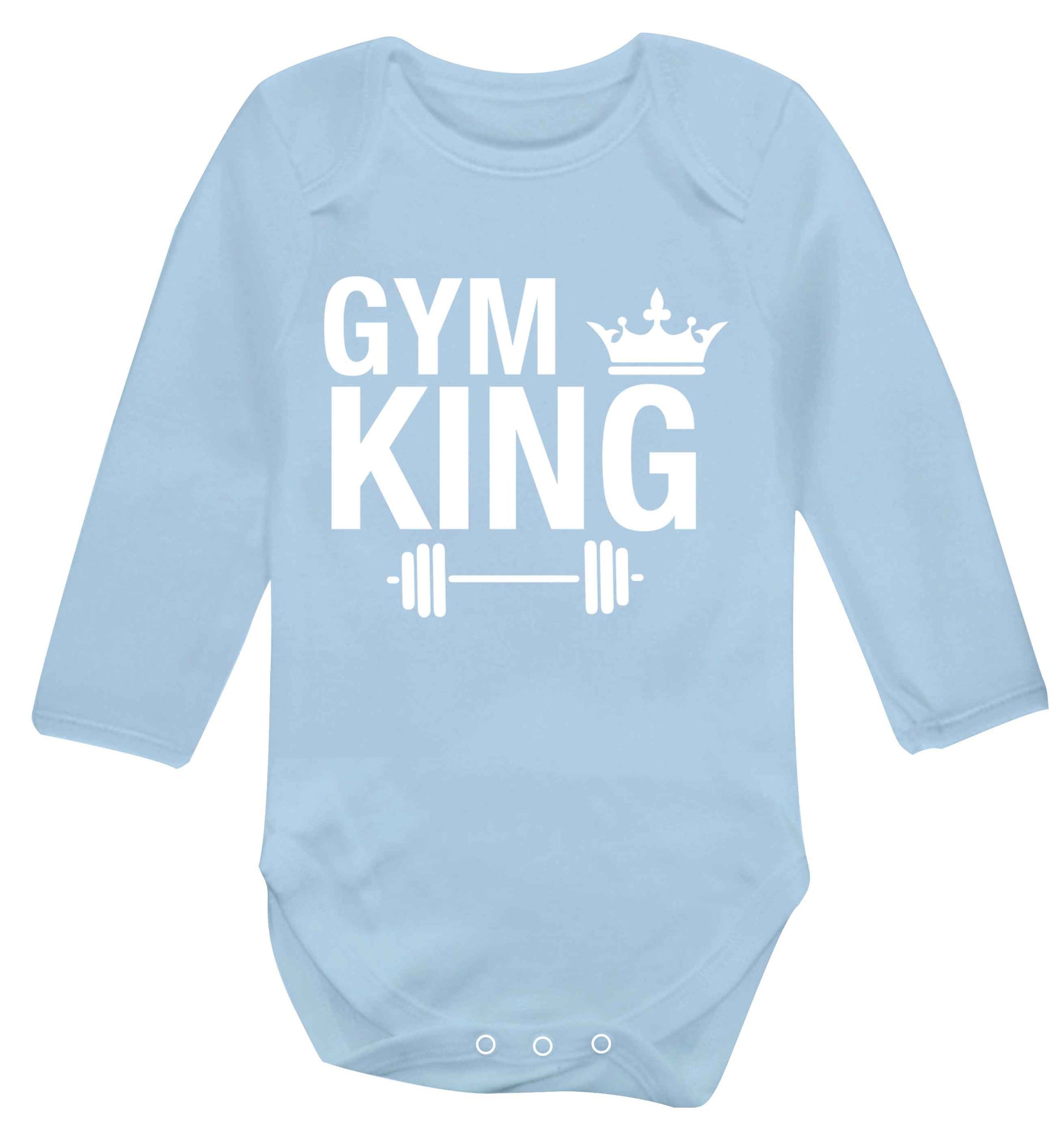 Bingo hall queen Baby Vest long sleeved pale blue 6-12 months