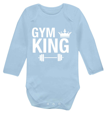 Bingo hall queen Baby Vest long sleeved pale blue 6-12 months