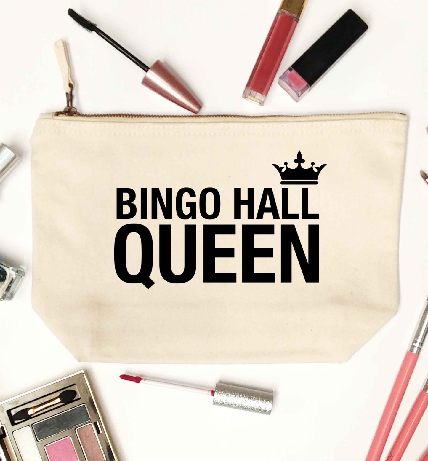 Bingo hall queen natural makeup bag
