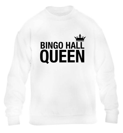 Bingo hall queen children's white sweater 12-13 Years