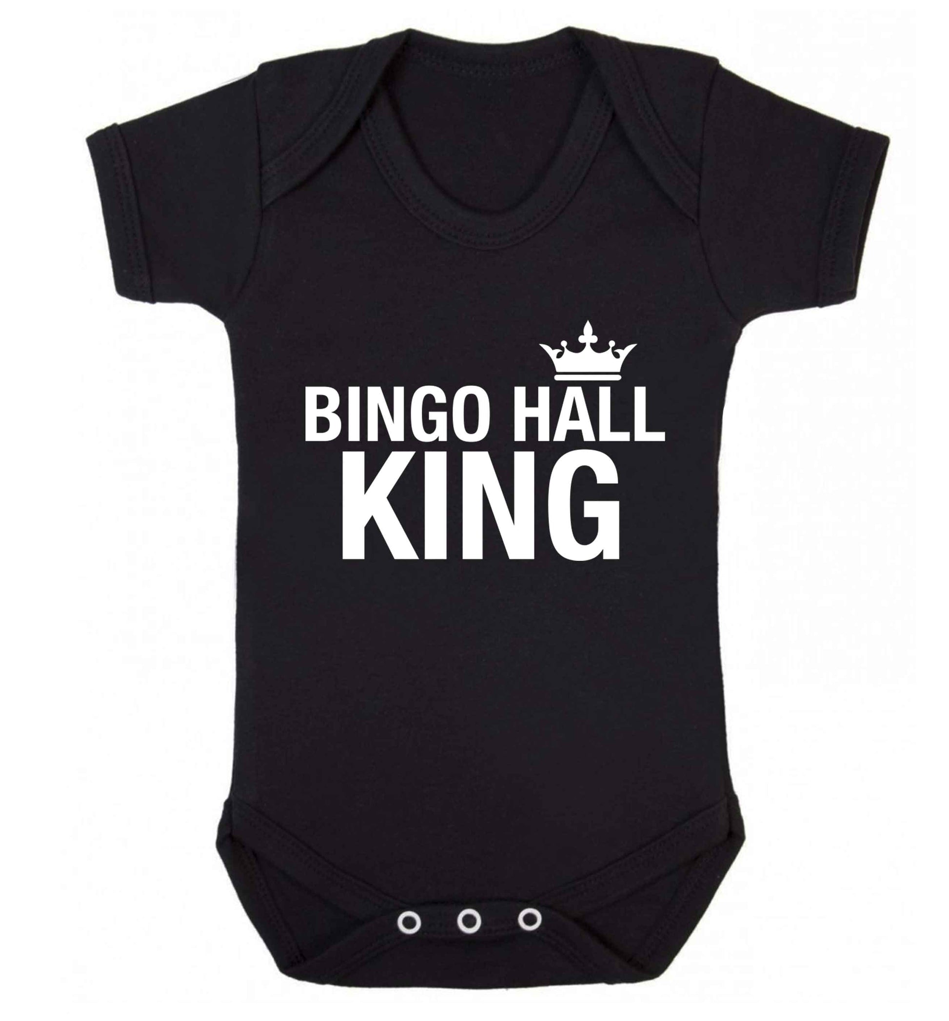 Bingo hall king Baby Vest black 18-24 months