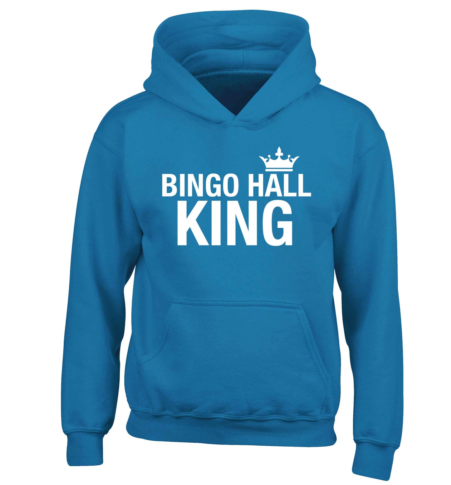 Bingo hall king children's blue hoodie 12-13 Years