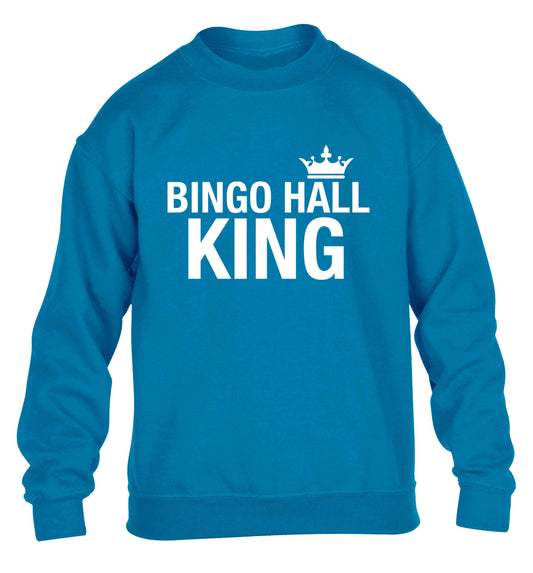 Bingo hall king children's blue sweater 12-13 Years