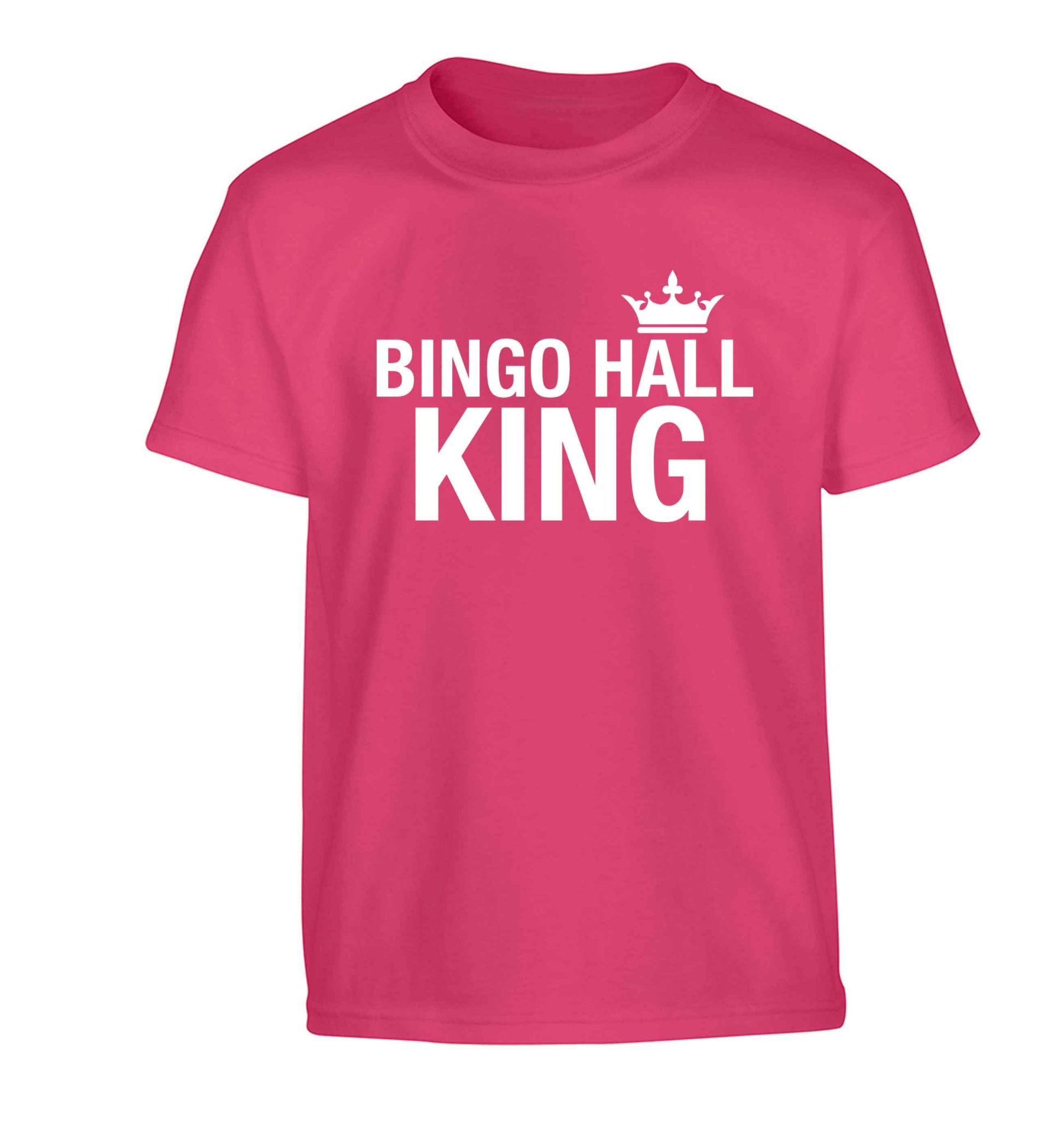 Bingo hall king Children's pink Tshirt 12-13 Years