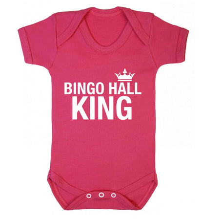 Bingo hall king Baby Vest dark pink 18-24 months