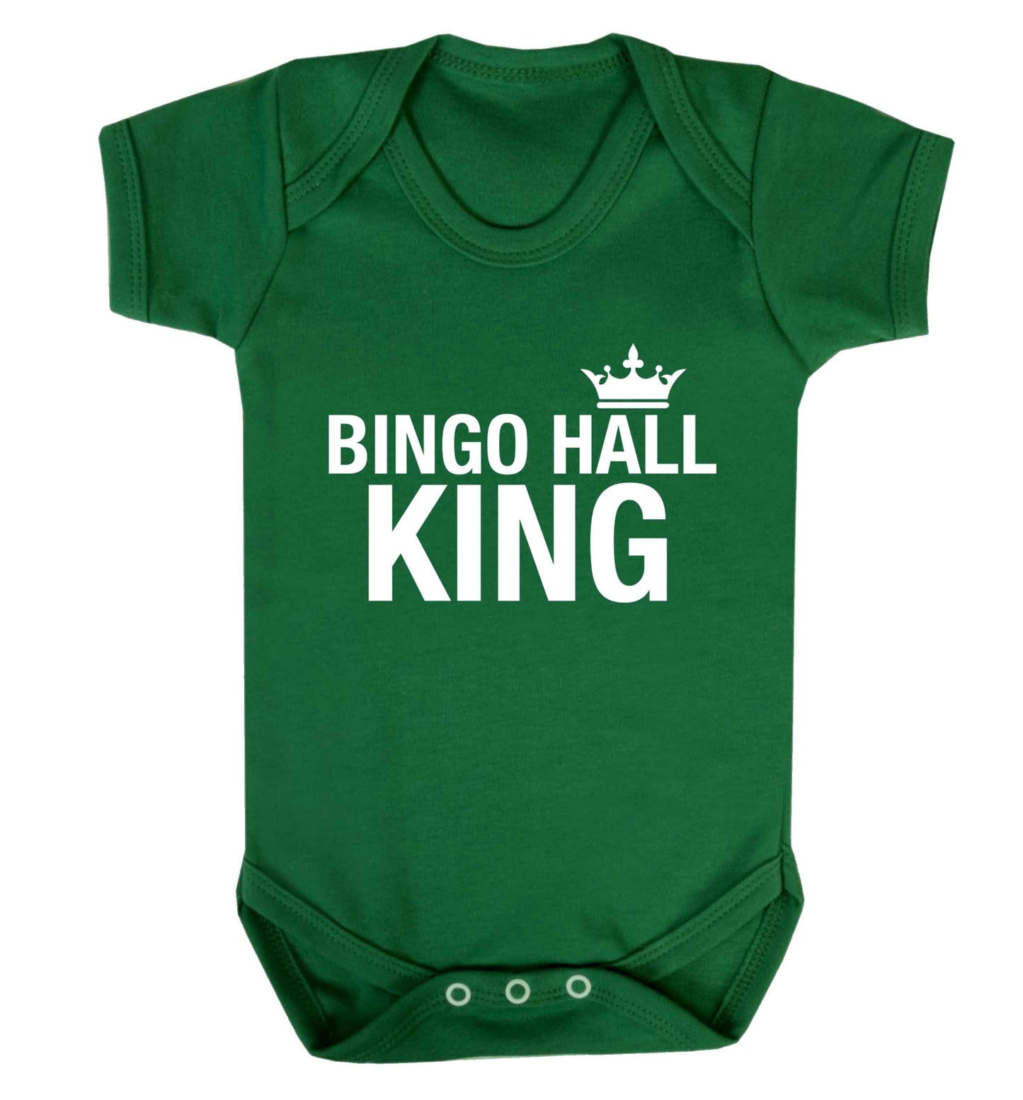 Bingo hall king Baby Vest green 18-24 months