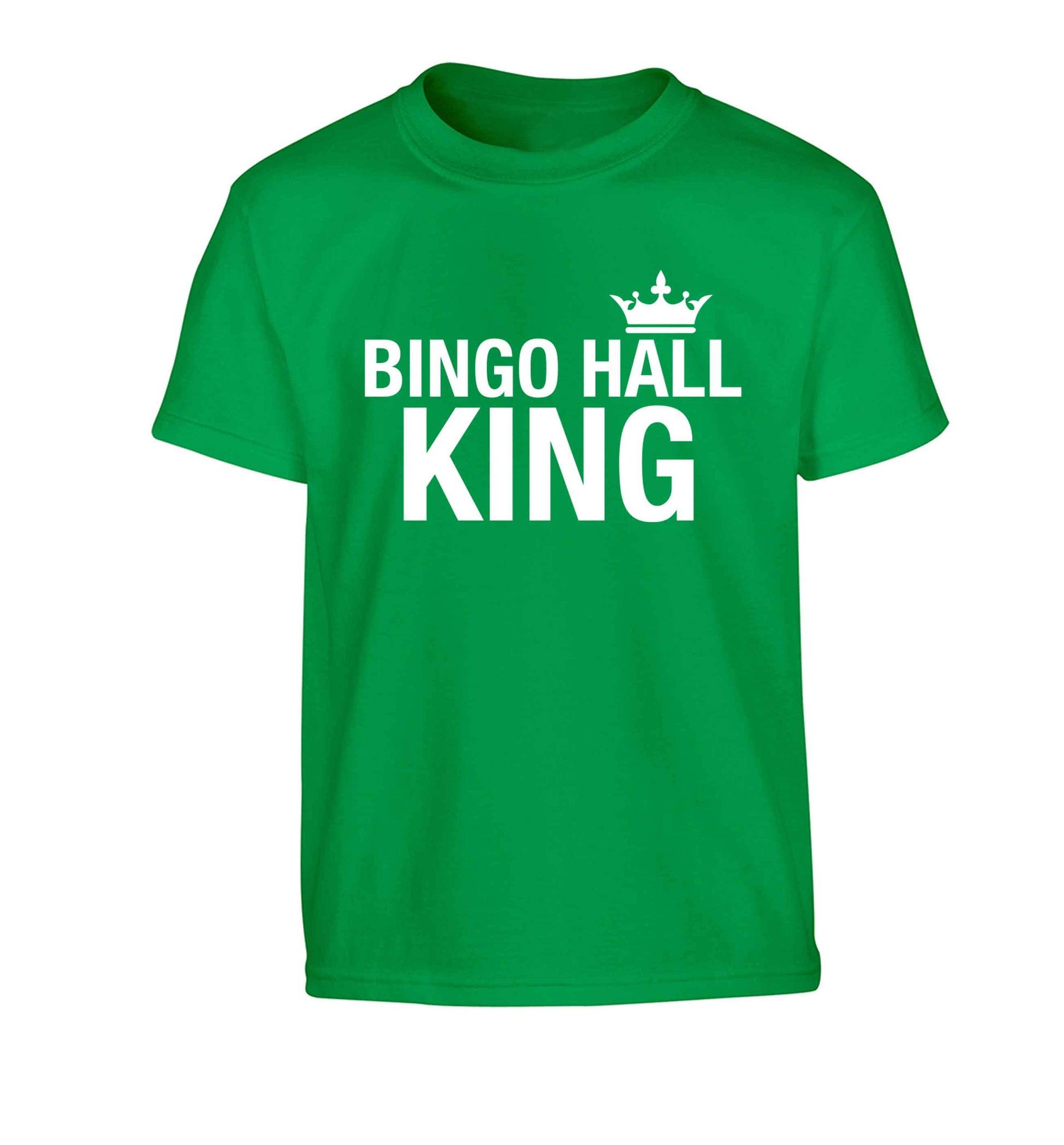 Bingo hall king Children's green Tshirt 12-13 Years