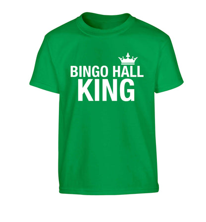 Bingo hall king Children's green Tshirt 12-13 Years