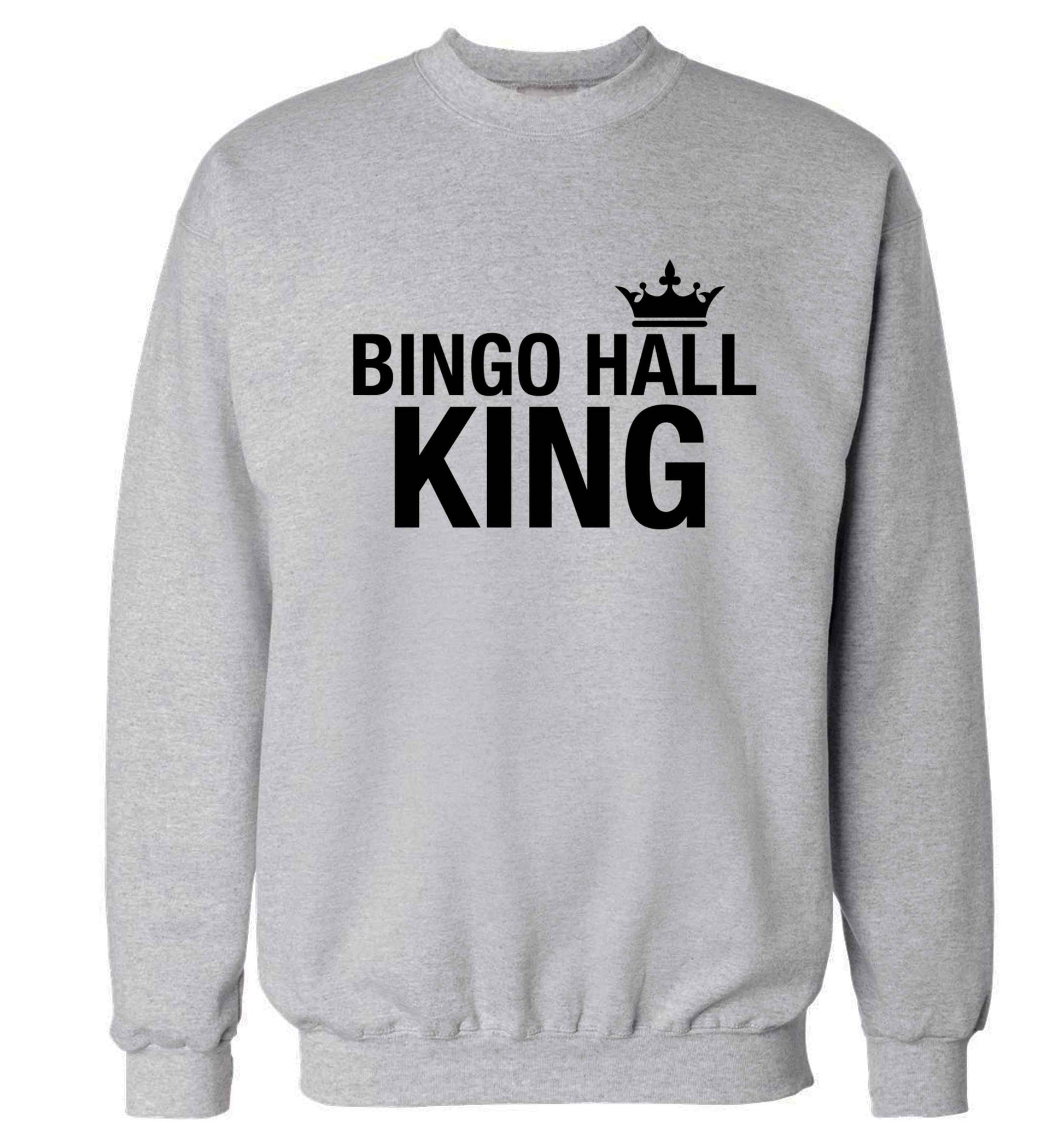 Bingo hall king Adult's unisex grey Sweater 2XL