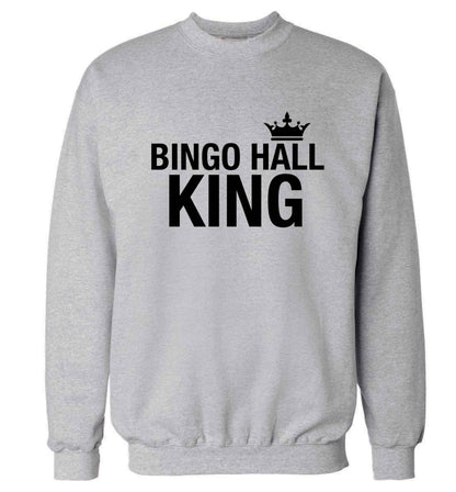 Bingo hall king Adult's unisex grey Sweater 2XL