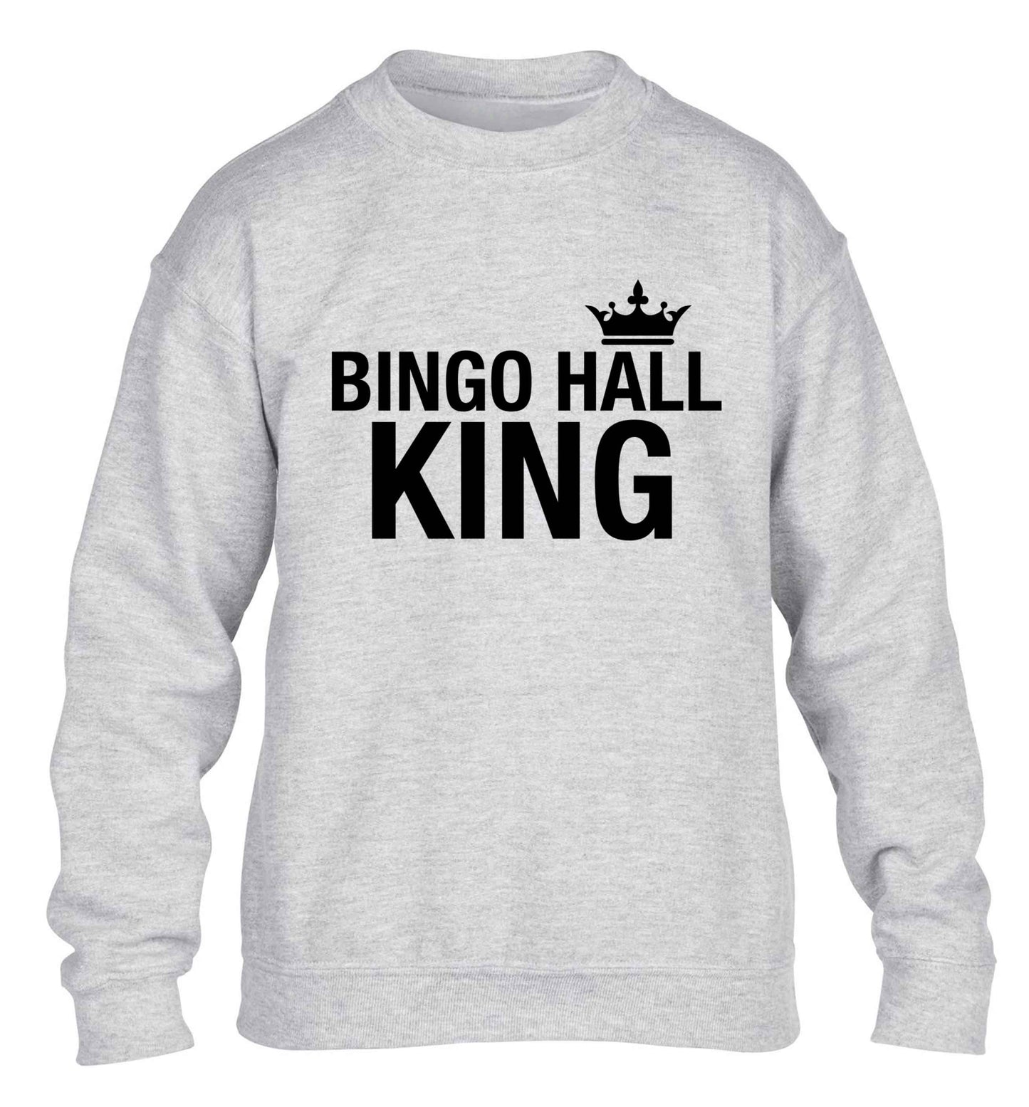 Bingo hall king children's grey sweater 12-13 Years
