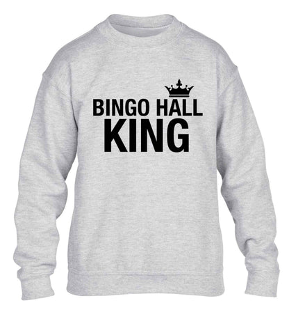Bingo hall king children's grey sweater 12-13 Years