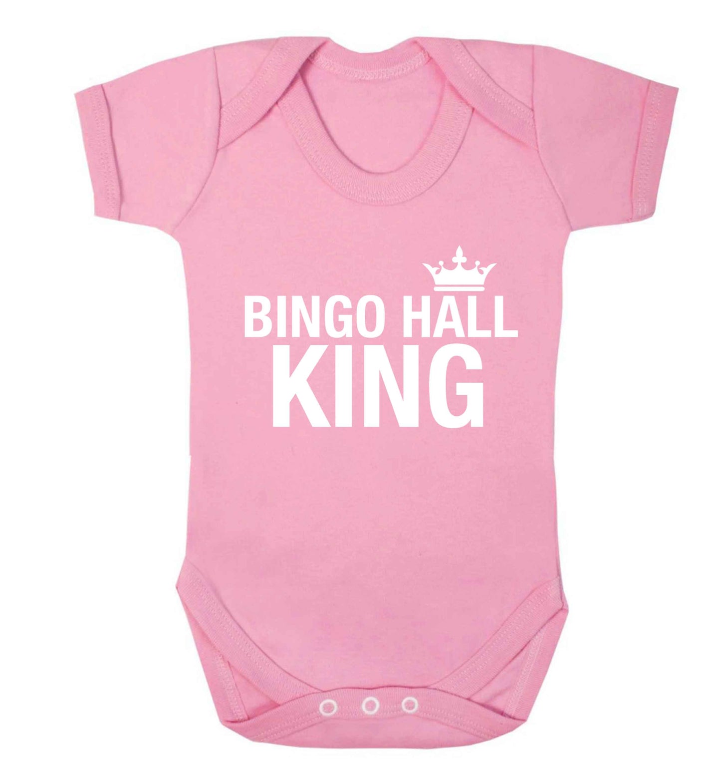 Bingo hall king Baby Vest pale pink 18-24 months