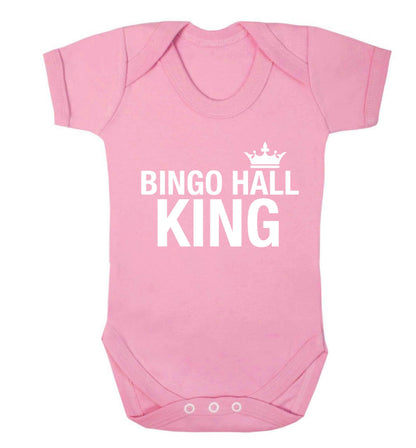 Bingo hall king Baby Vest pale pink 18-24 months