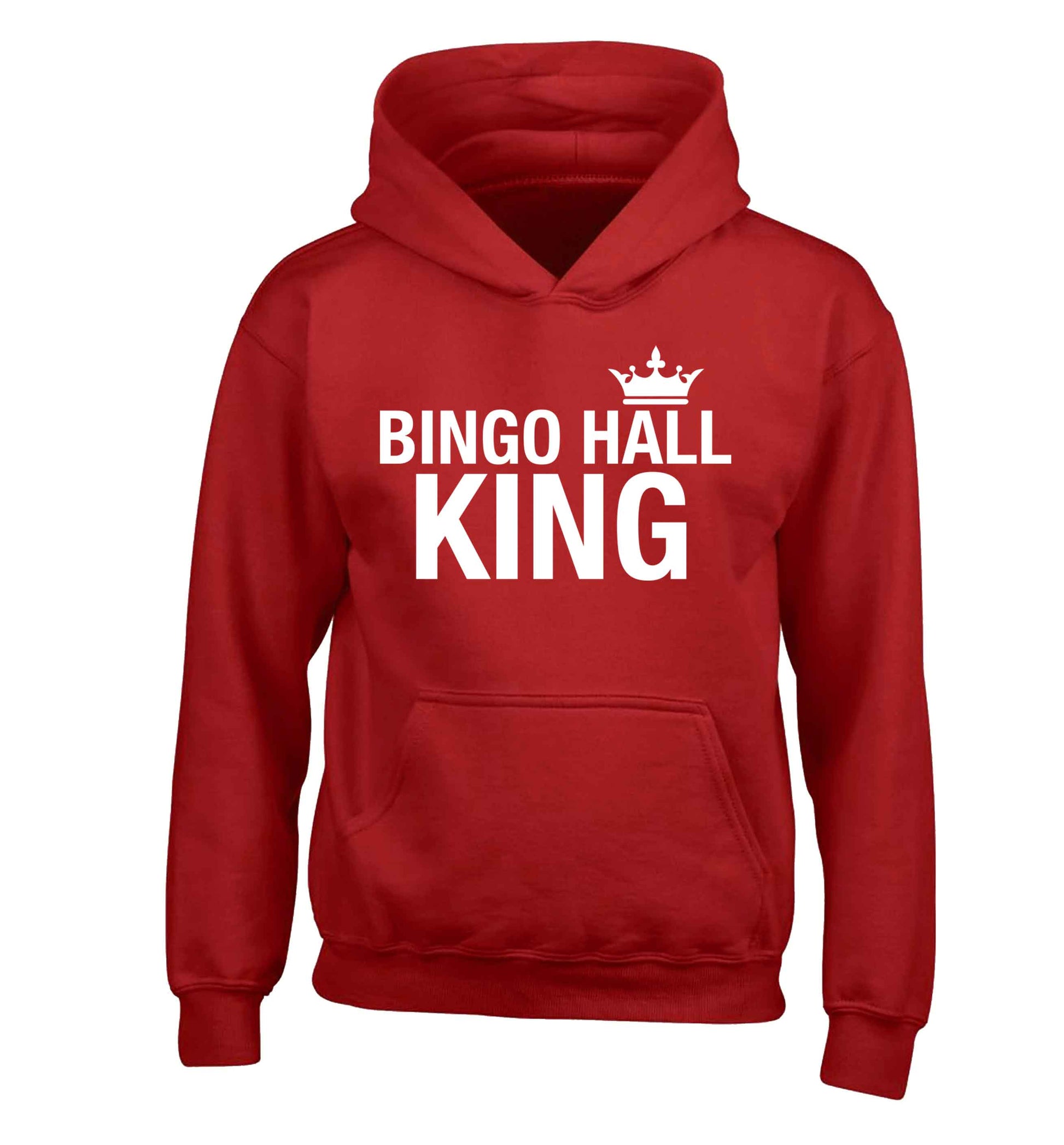 Bingo hall king children's red hoodie 12-13 Years