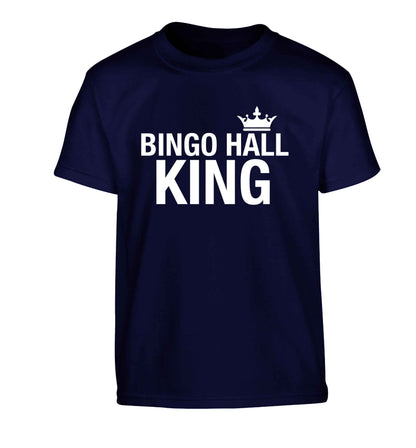 Bingo hall king Children's navy Tshirt 12-13 Years