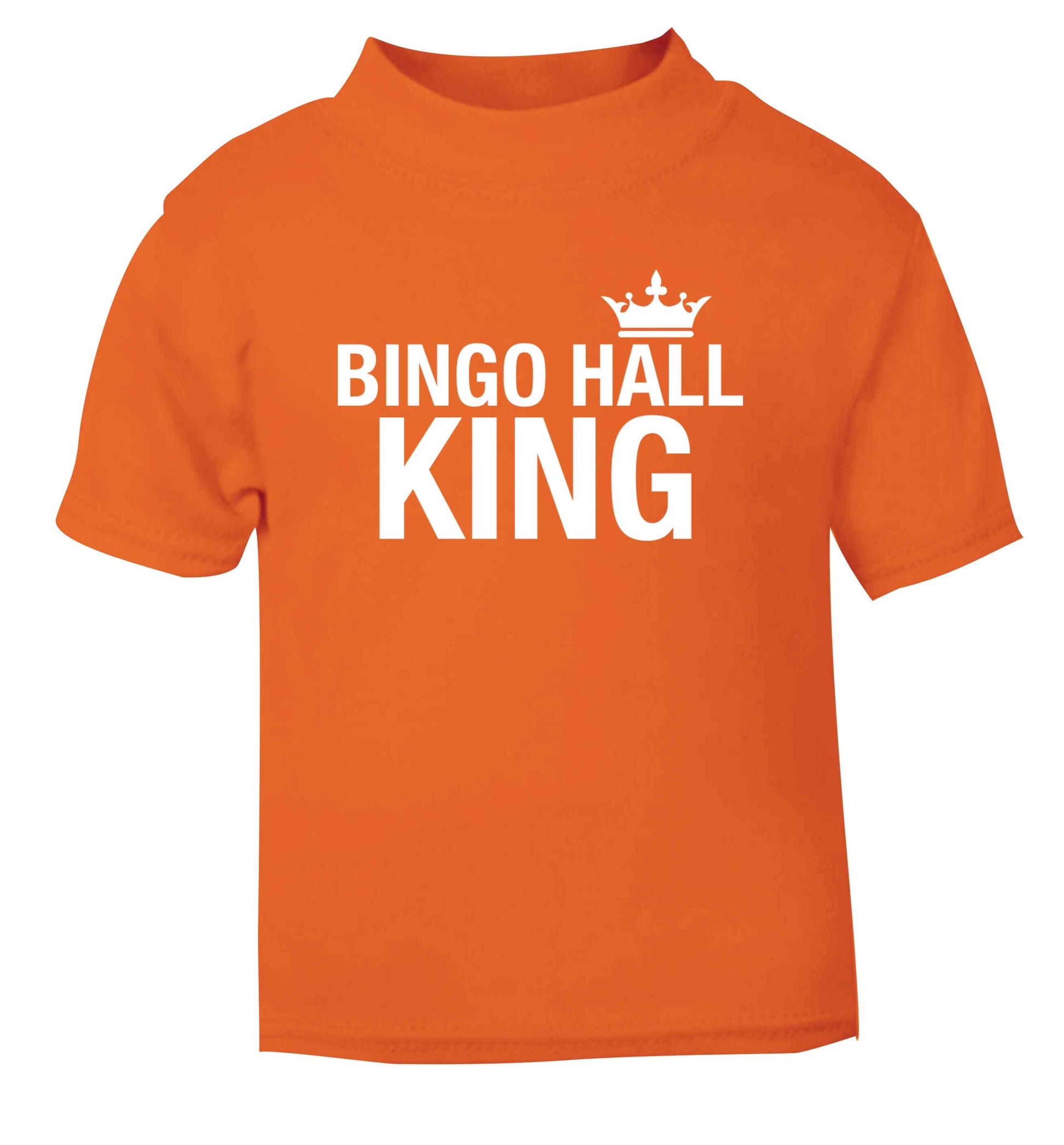 Bingo hall king orange Baby Toddler Tshirt 2 Years