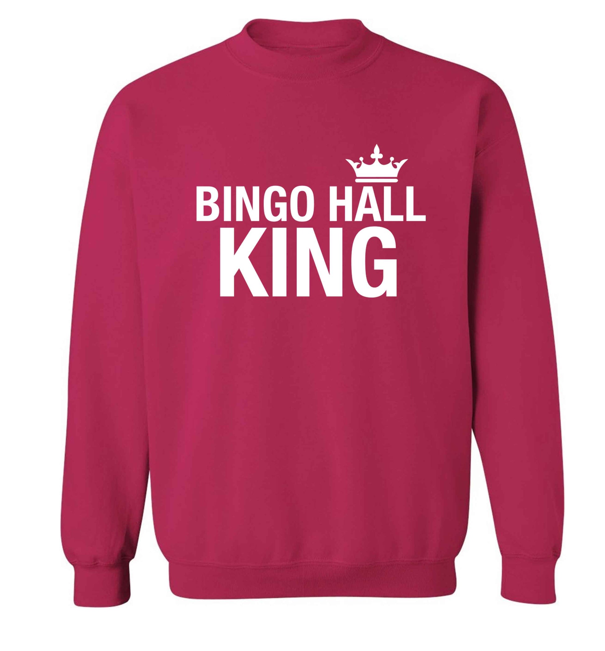 Bingo hall king Adult's unisex pink Sweater 2XL