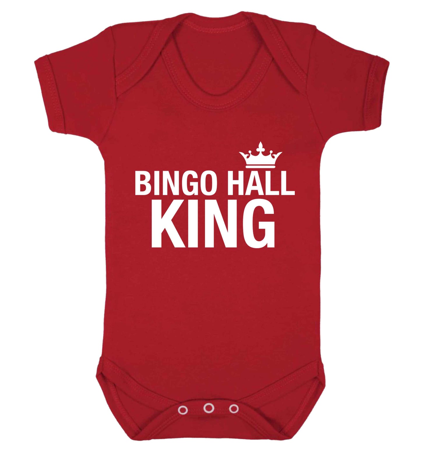 Bingo hall king Baby Vest red 18-24 months